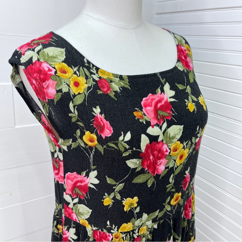 Reformation Black Floral Dress - Picture 4 of 9